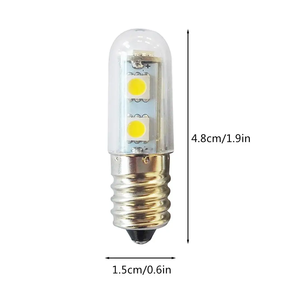 E14 Винт LED холодильник лампа швейная машина 5050 1 5 Вт энергосберегающая Прозрачная