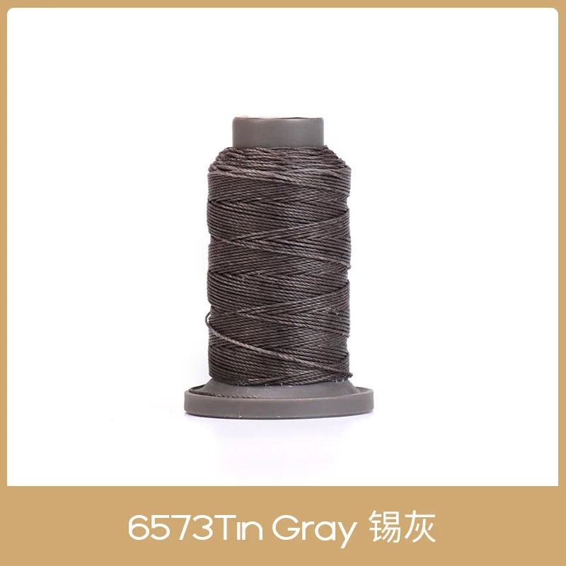 Tin Gray-1spool WUTA Высокое качество кожа ремесло нитки для ручного шитья 70 метров 0,65 мм DIY кожа полиэстер круглый Вощеная линия кожаный Рабочий шнур - Цвет: Tin Gray-1spool