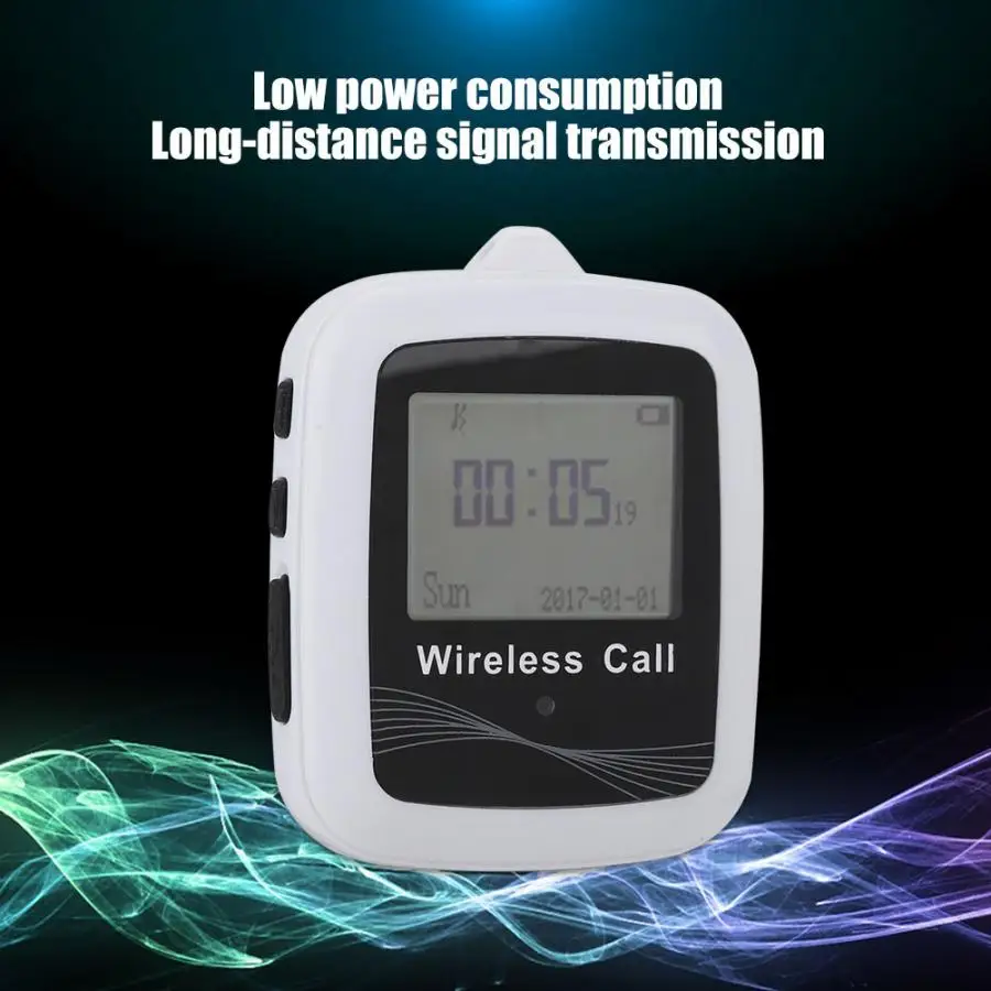 Caregiver Wireless Pager Restaurant Paging System 1 Mobile Receiver+10 Waterproof Guest | Компьютеры и офис