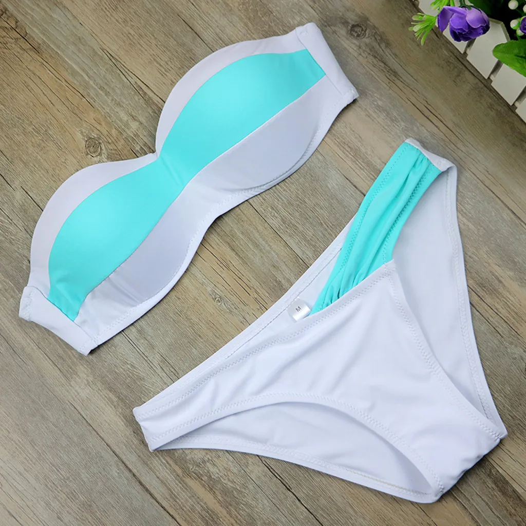 Летний модный женский сексуальный бандажный спортивный костюм 2019 купальный