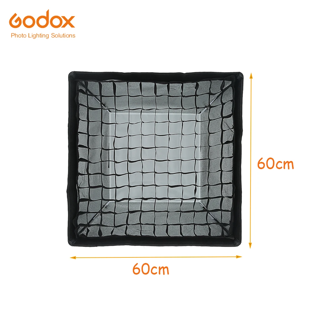 Godox SB FW 23 6 &quot60*60 см софтбокс Bowens крепление с сеткой и белый рассеиватель