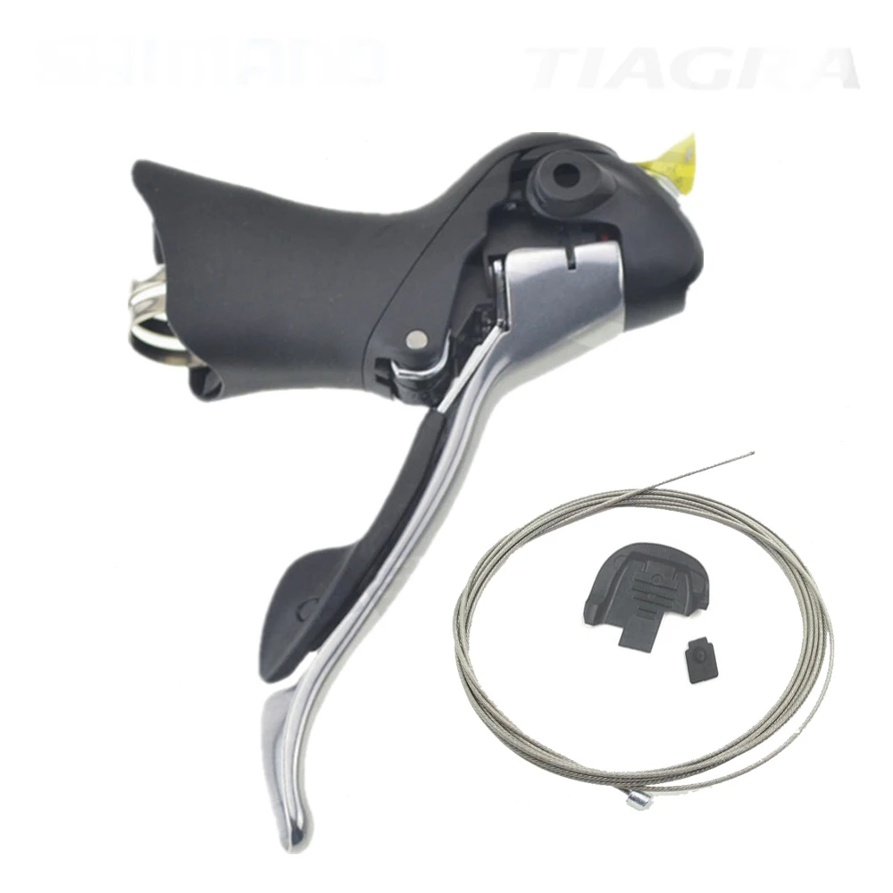 Left 2speed Shimano Road Tiagra ST-4600 STI рычаги тормоза с кабелем переключения передач и регулятором 2 скорости 4600 только левый переключатель - Цвет: Left 2speed
