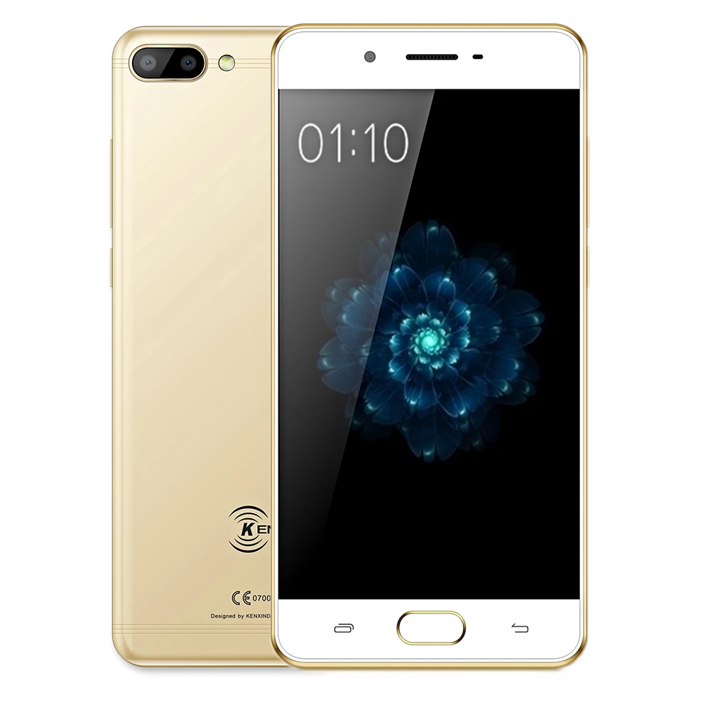 Оригинальный смартфон KENXINDA X6 4G 5.0 дюйма Android 7.0 MTK6737 Quad Core 1.3ГГц 3ГБ+32ГБ отпечаток пальца 8МП+13МП задние камеры.