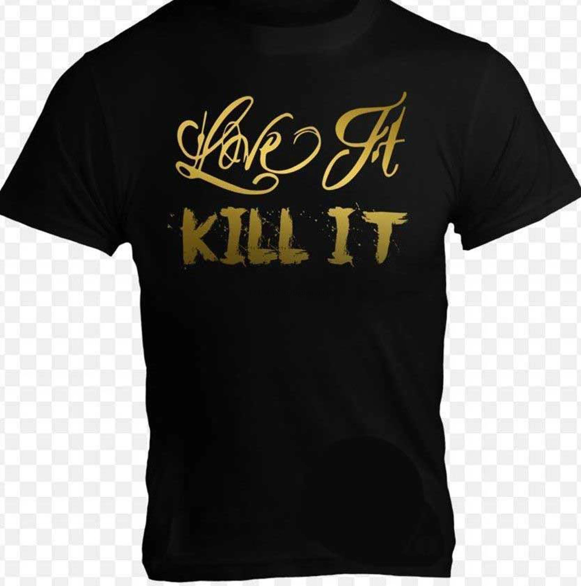 Футболка мужская с надписью Love It Kill для бодибилдинга гинеров боксов тайского