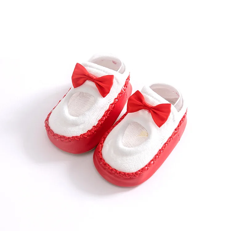 Детские носки для девочек Happy Infant обувь новорожденных Нескользящие