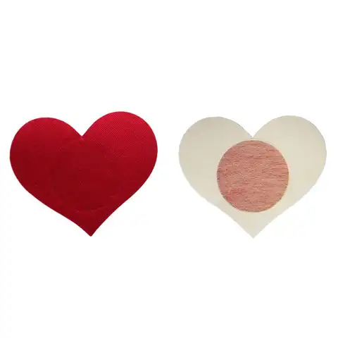 2pcs Sexy Heart-shaped Breast Petals for Women Formal Dress Lingerie Breast Bra Nipple Cover Pasties Stickers Accessories