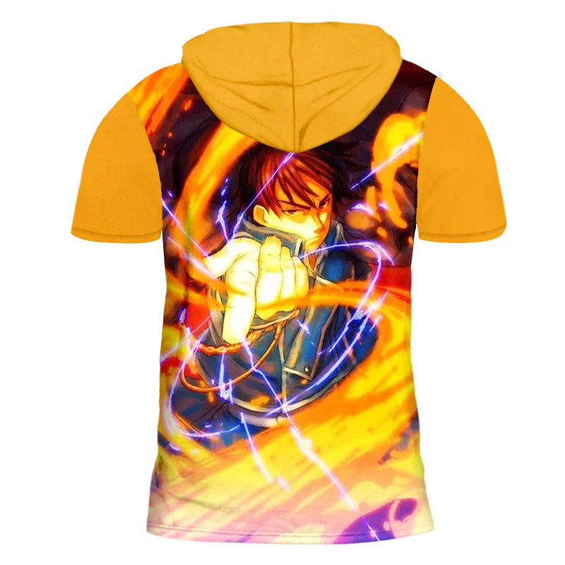 OGKB Мужская быстросохнущая Толстовка с коротким рукавом принтом металлическая