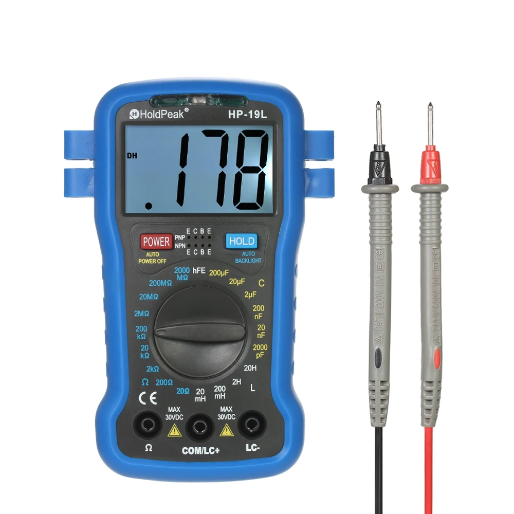 Подсветка ЖК-дисплей Цифровой Мультиметр LCR сопротивления емкости и