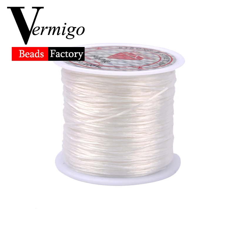 60m/Roll DIY Crystal Beading Stretch Cord for Jewelry Making 0.7mm Elastic Thread Rope Diy Bracelet Necklace Accessories