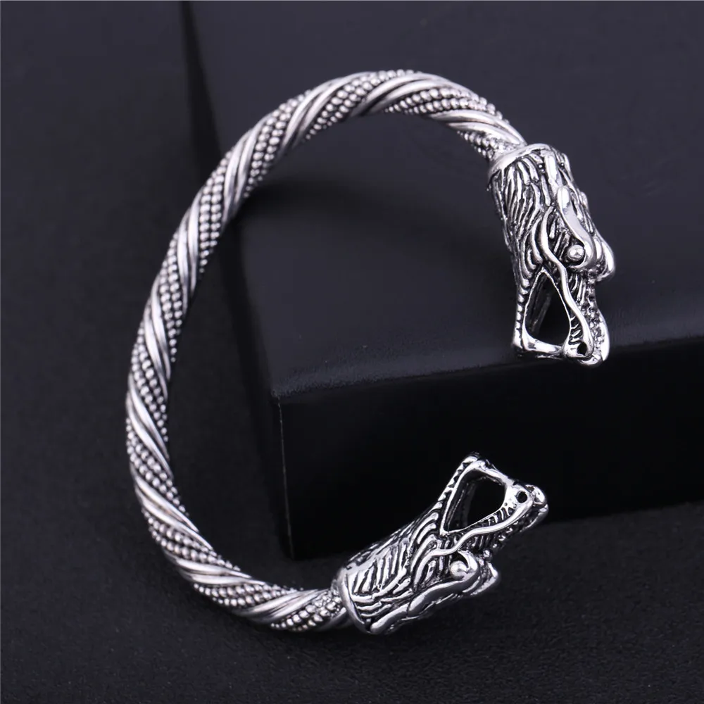 Браслет манжета викингов My Shape посеребренный винтажный браслет для подростков
