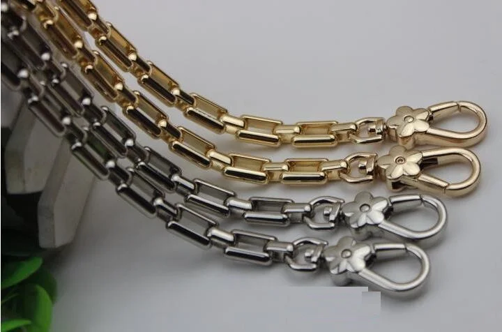 Золотистое, серебристое покрытие высокого класса DIY кожа 60 см сумка aglet цепь Соединительная Скоба декоративные аксессуары