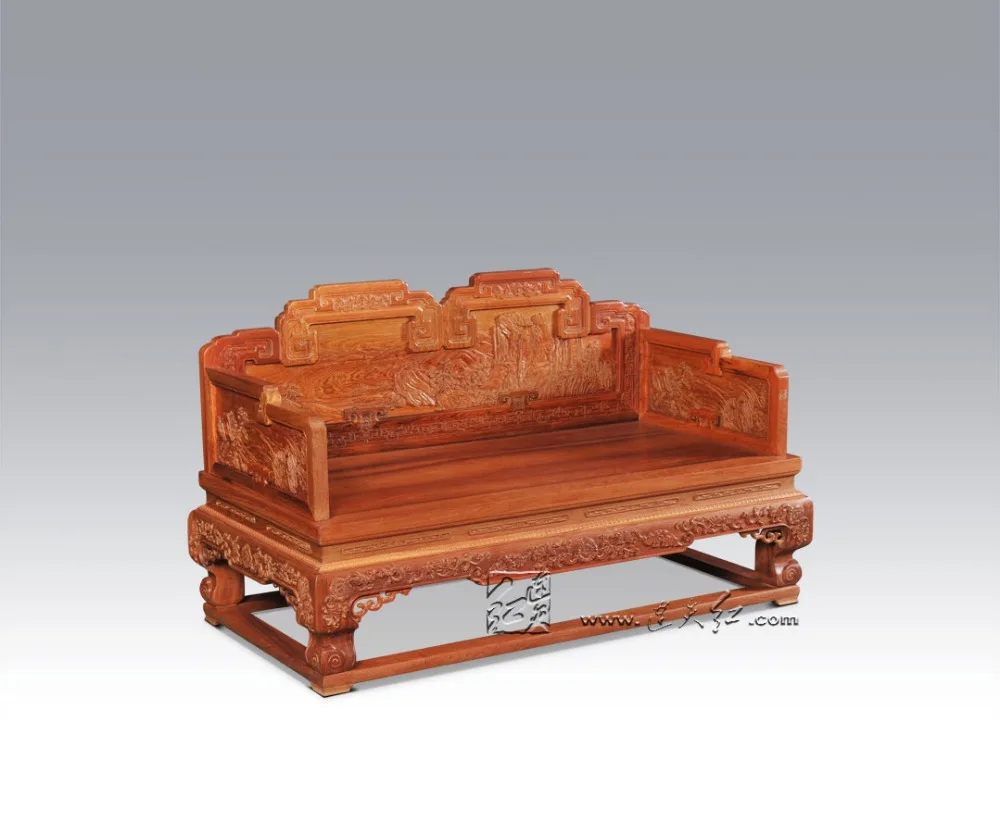 Двухместный двойной стул мебель из китайского королевского палисандра для