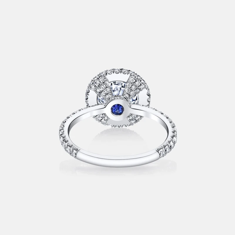 AINOUSHI 2017 потрясающее кольцо с зубеком 4ct сердечками и стрелами разрезом Sona Halo