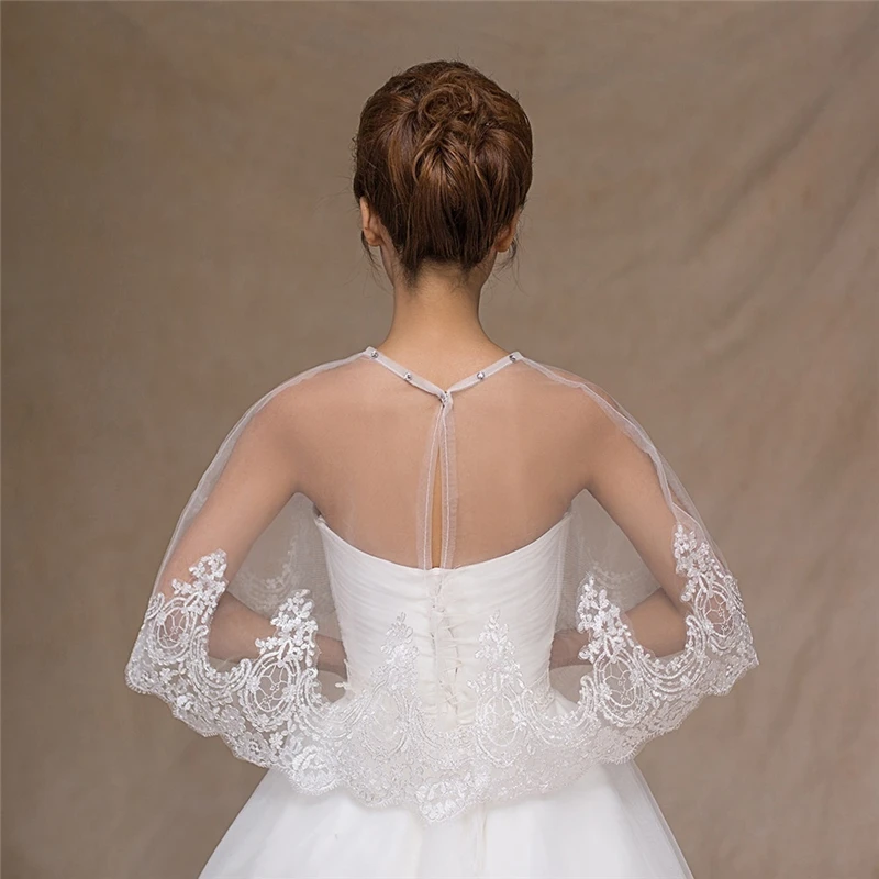 Свадебная сетчатая шаль из пашмины для невесты белая Красная элегантная тонкая