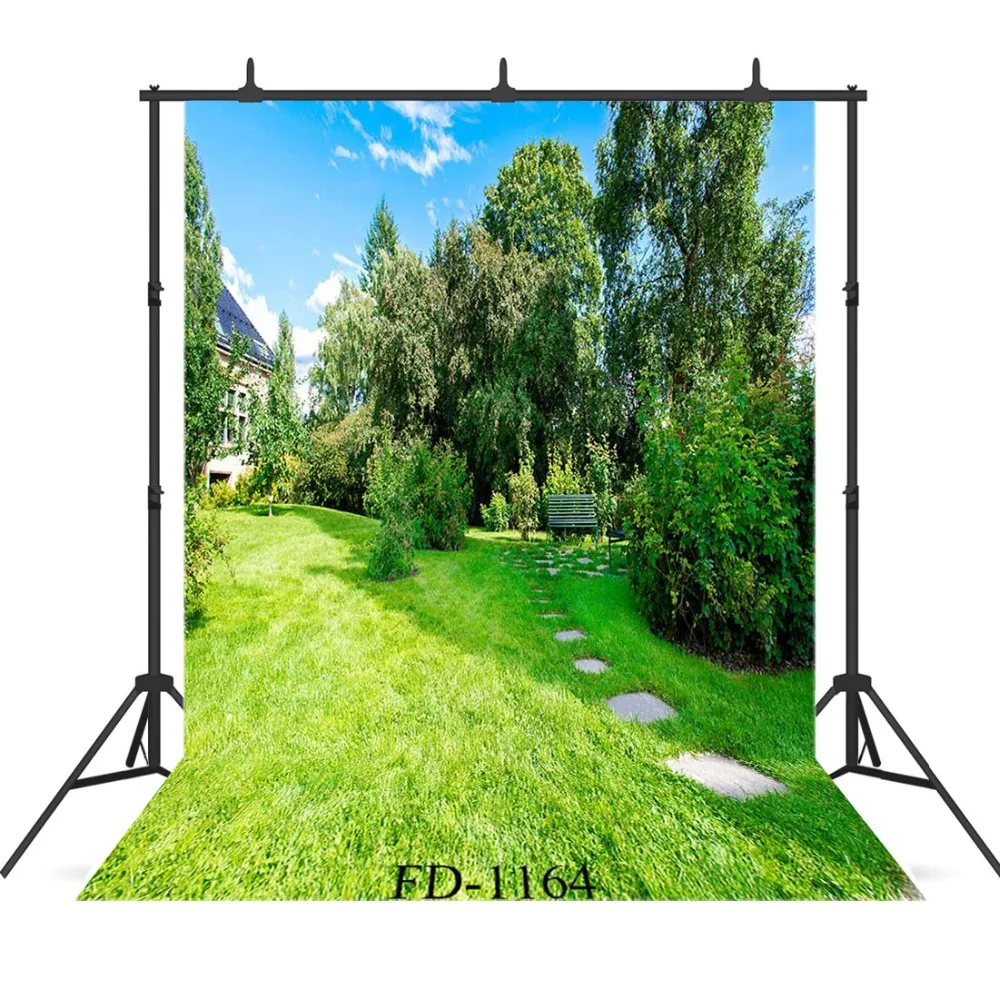 

Garden Forest Photographic Background For Photo Shoot Props Children Kids Baby Vinyl Cloth Printed Photo Backdrop Photocall