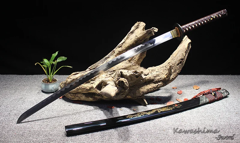Ручной работы японских самураев Катан высокоуглеродистой Сталь настоящий меч