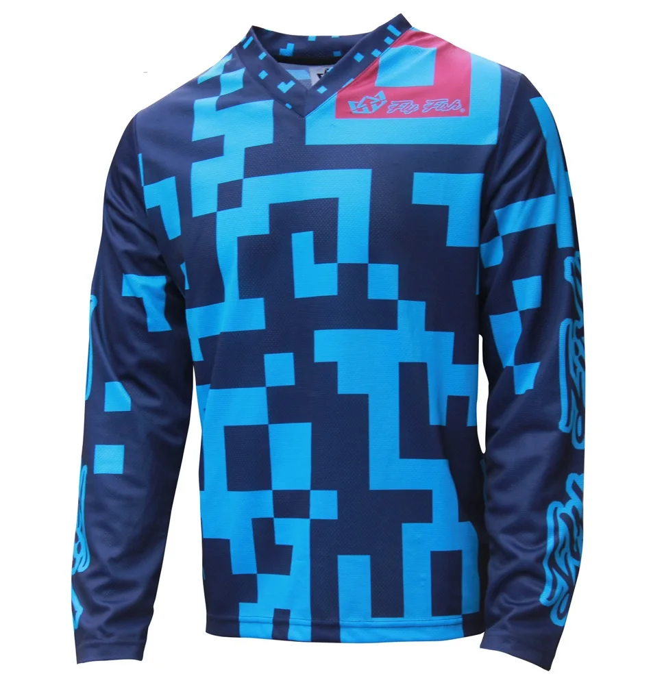 Новинка! Fly Fish мотокросса GP Air Jersey Maze длинный рукав DH MX RBX MTB Одежда для бега мужские