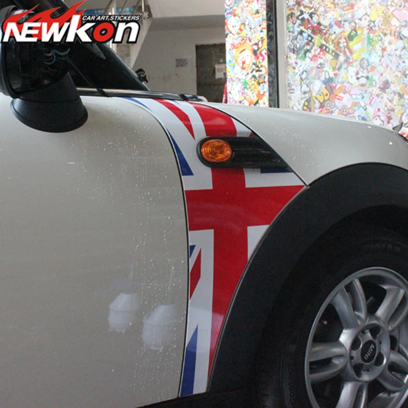 Стильная наклейка Mini Cooper union jack на крышу автомобиль виниловый Графический стикер