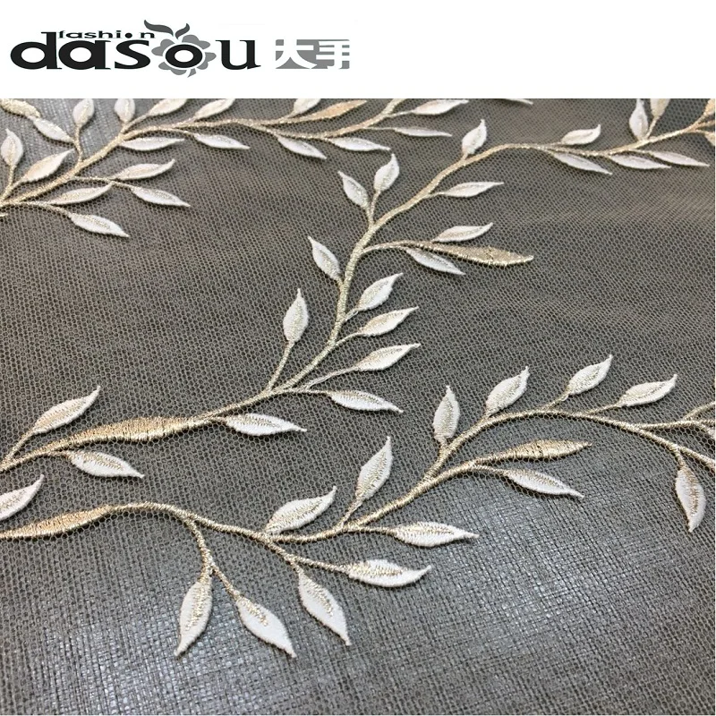 3D Embroidery Short 1 Yard Evening Wedding Dresses Fabric Special DIY Hand Make | Дом и сад