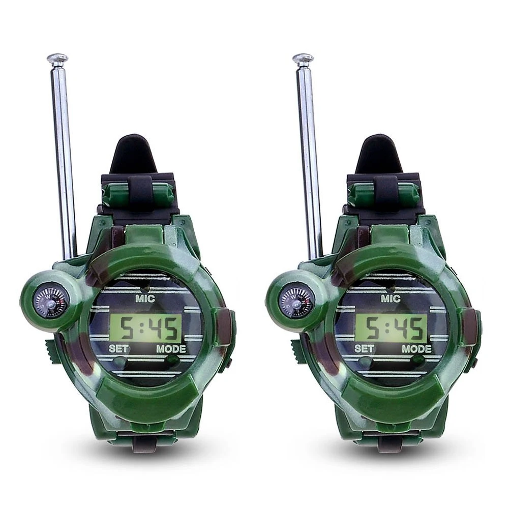 ABWE лучшие продажи 1 пара LCD радио 150 м часы Walkie Talkie 7 в Детские наружные