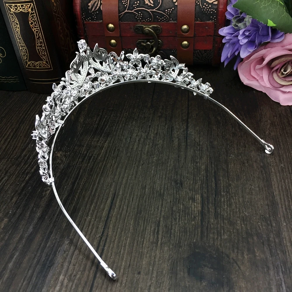 Тиара с полным покрытием из фианита винтажная циркониевая Корона диадема