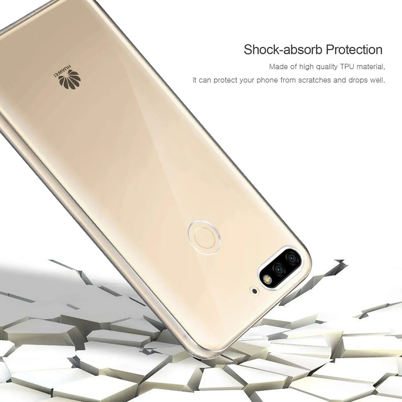 Чехол из прозрачного силикона на 360 градусов для Huawei Honor 7A 5 45 Pro 7 дюймов Тонкая