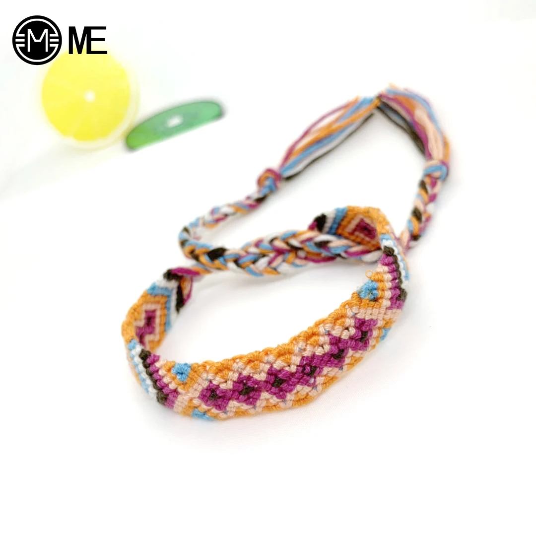 New Boho Hand Weave Braided Bracelet For Women Bohemian Cotton Rope Charm Bracelets Friendship Gift Vintage Jewelry | Украшения и