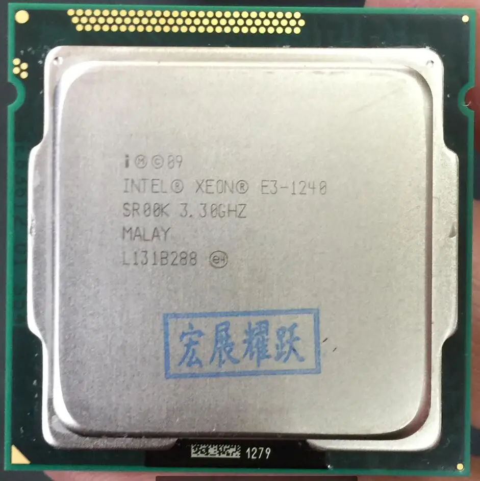 Процессор Intel Xeon E3-1240 E3 1240 четырехъядерный процессор LGA1155 настольный компьютер