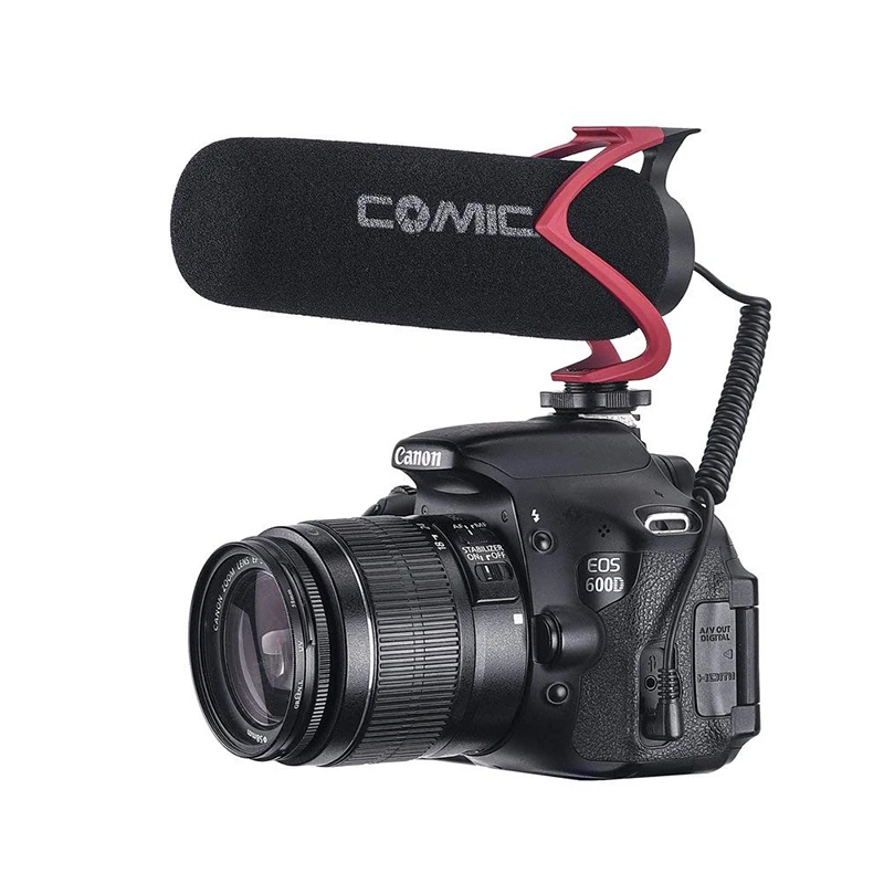 

Ulanzi Portable On Camera Microphone Interview Conference Living Record Video Mic VS RodeMic Go Microphone for Canon Nikon DSLR