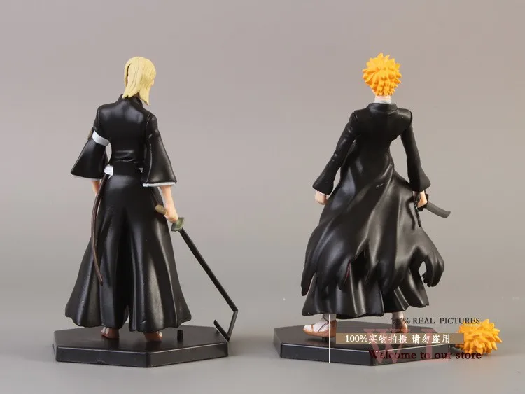 Аниме Bleach Kurosaki ichigo Hitsugaya Toushirou Kira Iziru ПВХ фигурка Коллекционная модель игрушки 4 шт./компл. BLFG004