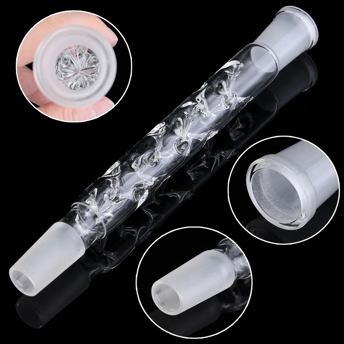 Стеклянная колонна для дистилляции 285 мм стеклянная лаборатория химия