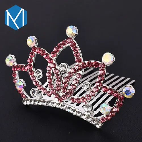 style 2 rose red M MISM Элегантный женский головной убор невесты, блестящие заколки-короны, аксессуары для волос для женщин, украшения, заколки для волос - Цвет: style 2 rose red