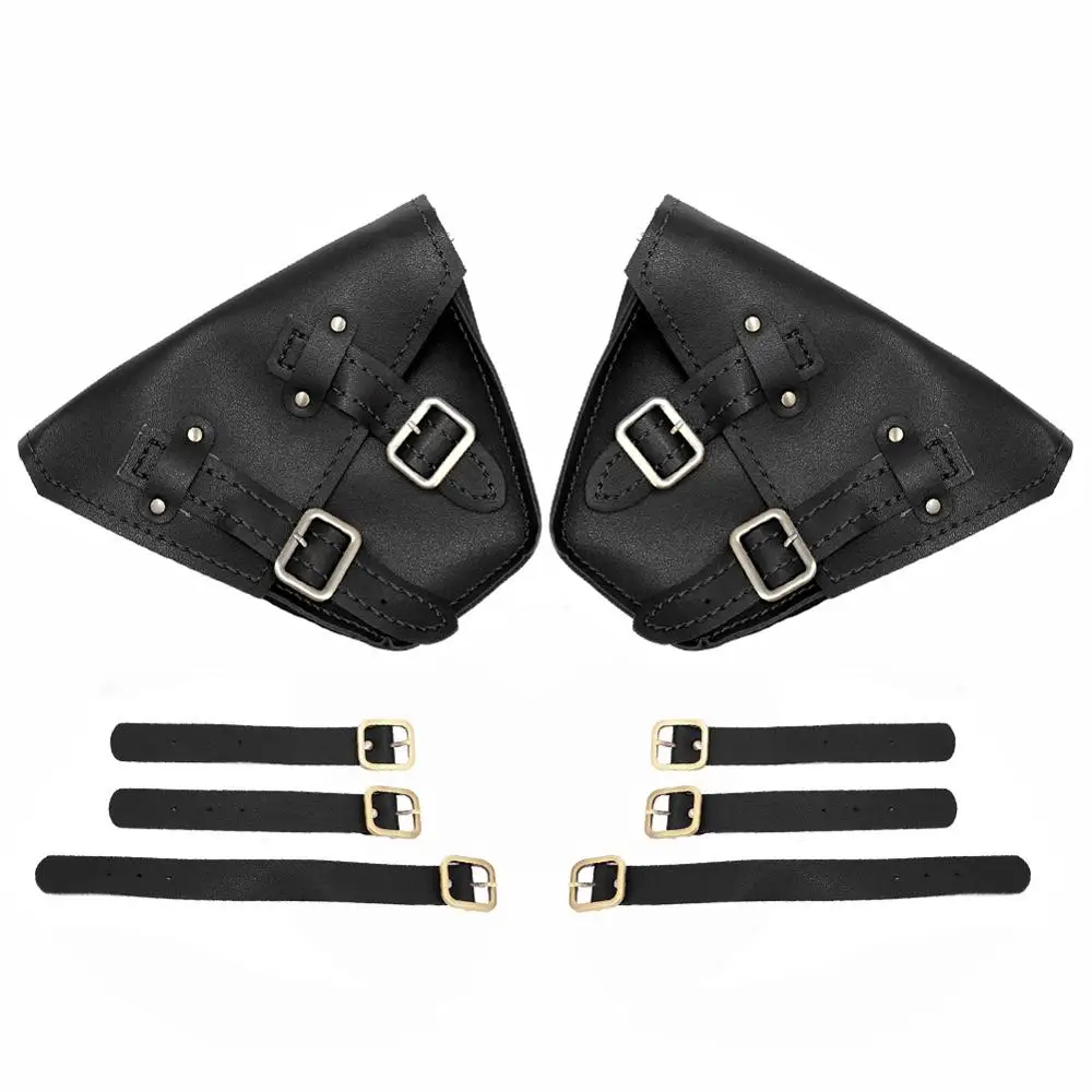 Винтажное черное мотоциклетное водонепроницаемое седло из искусственной кожи