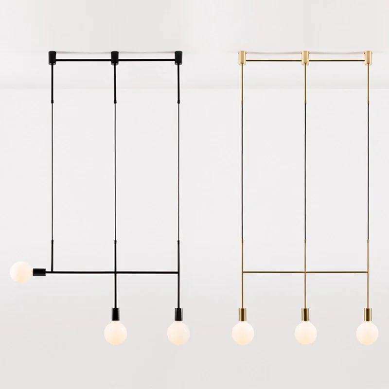 Американская креативная железная Подвесная лампа с кольцом для спальни кафе