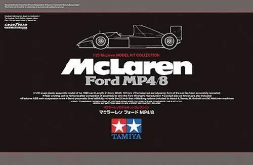 Tamiya масштаб 25172 1/20 модель автомобиля Комплект McLaren MP4/8 Senna/Andretti/Hakkinen RC