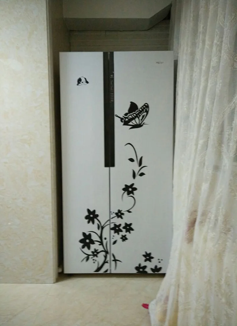 Креативная Настенная Наклейка в виде бабочки на холодильник|Наклейки стену| |