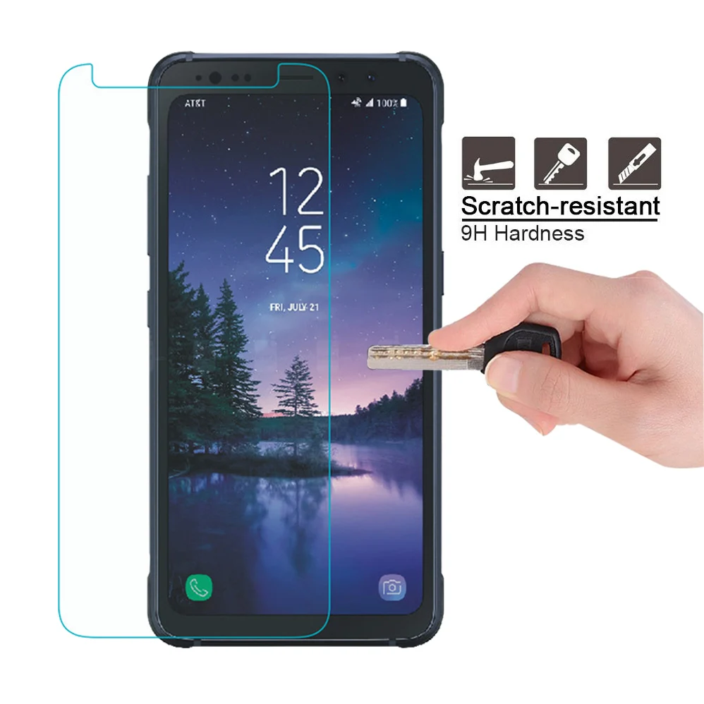 For Samsung Galaxy S8 Active Transparent Soft Case Back Cover Case 5.8inch 0.3MM 2.5D 9H Clear Tempered Glass Screen Protector images - 6