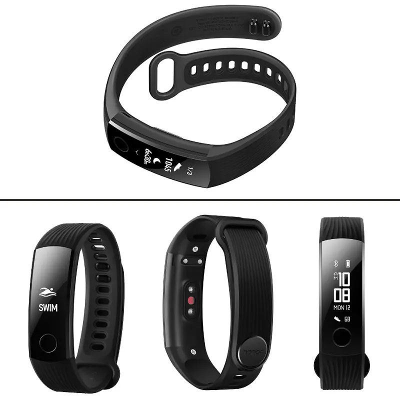 Смарт браслет huawei Band 3 0 91 &quotOLED сенсорный экран Swimmable 5ATM монитор сердечного ритма