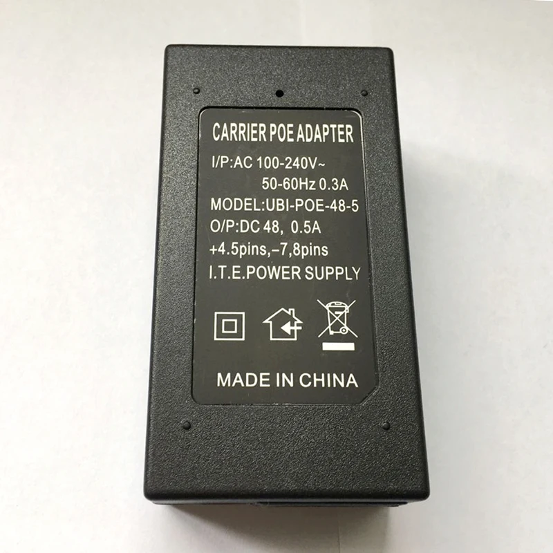 ESCAM CCTV безопасности 48V0. 5A 15,4 Вт POE адаптер POE инжектор Ethernet мощность для POE ip-камеры телефон PoE питание