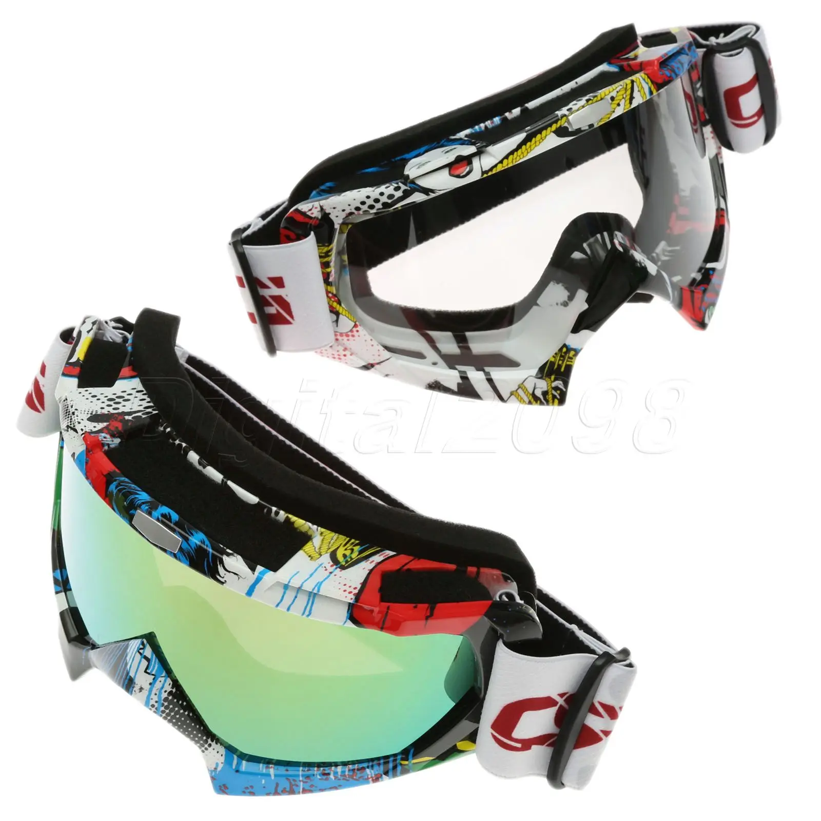 

Yetaha Motocross Dirt Bike ATV Goggles Off Road Racing Sport Cool Motorcycle SunGlasses Surfing Snowboard Windproof Eyewear