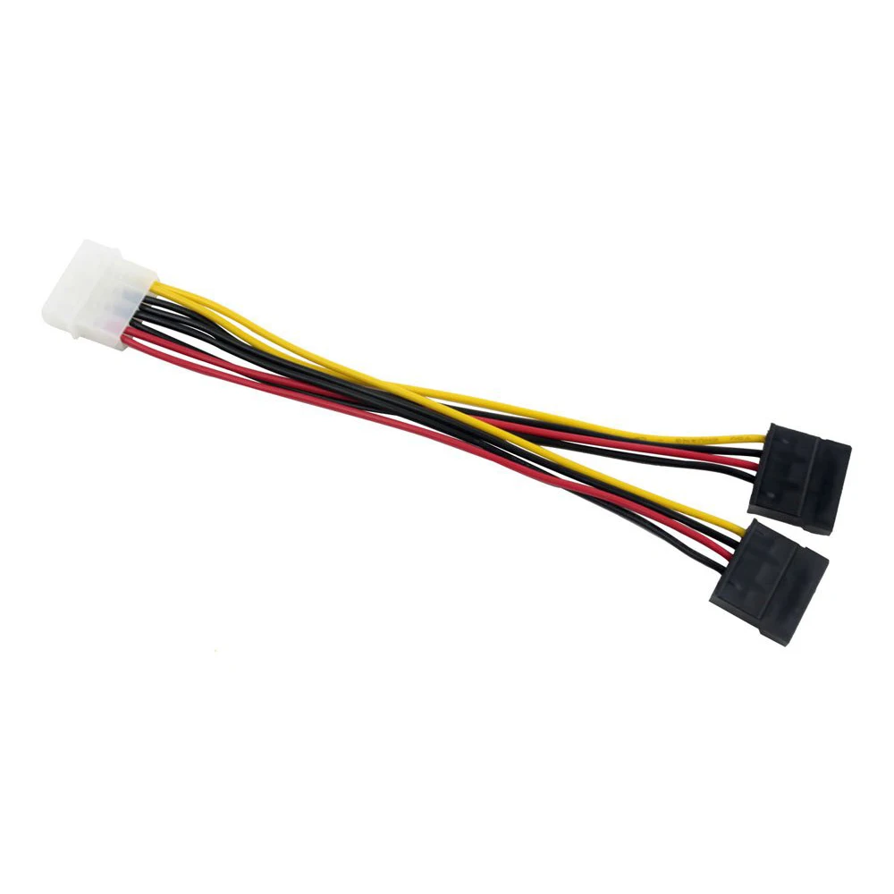 LP4 до 2 SATA Внутренний силовой сплиттер кабель (SATA адаптер 4 pin Molex 5 25 &quotдо x