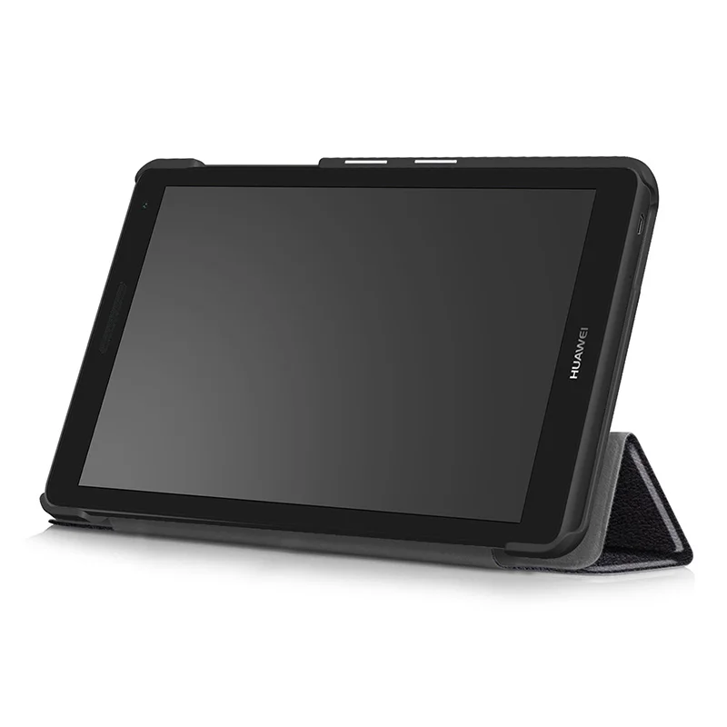 Для Huawei MediaPad T3 7 3G BG2-U01 (2017) тонкий складной чехол смарт-чехол с подставкой для 0 |