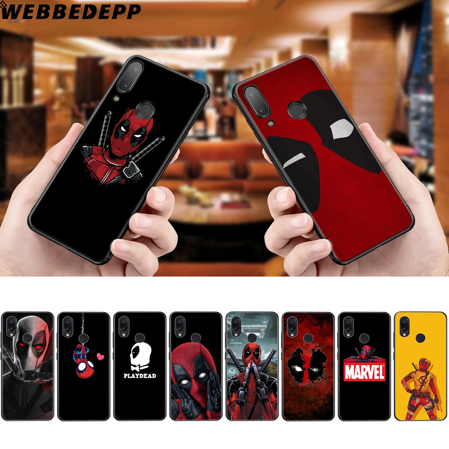 WEBBEDEPP Deadpool Dead Pool Cool Soft Case for Xiaomi Redmi K20 7A 4A 4X 5 5A 6 6A S2 Note 8 4 7 Pro Plus Prime |