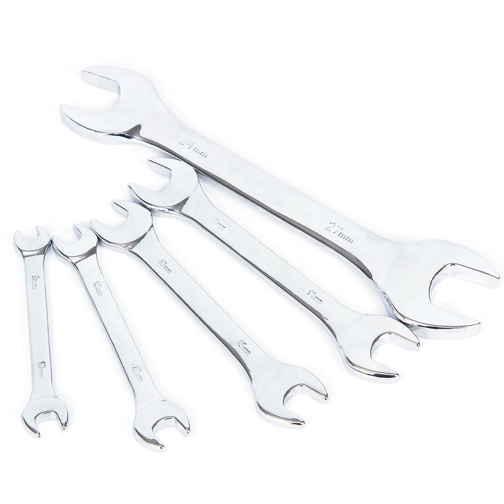 

5Pcs 45# Steel Double Multi-function Open End Wrench Set Universal Spanner Hand Tools Set Screw Driver Repair Tools