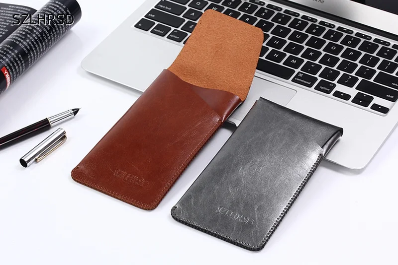 Ультратонкий Сумка Super Slim Винтаж микрофибры кожаный чехол стежка рукавом Чехол