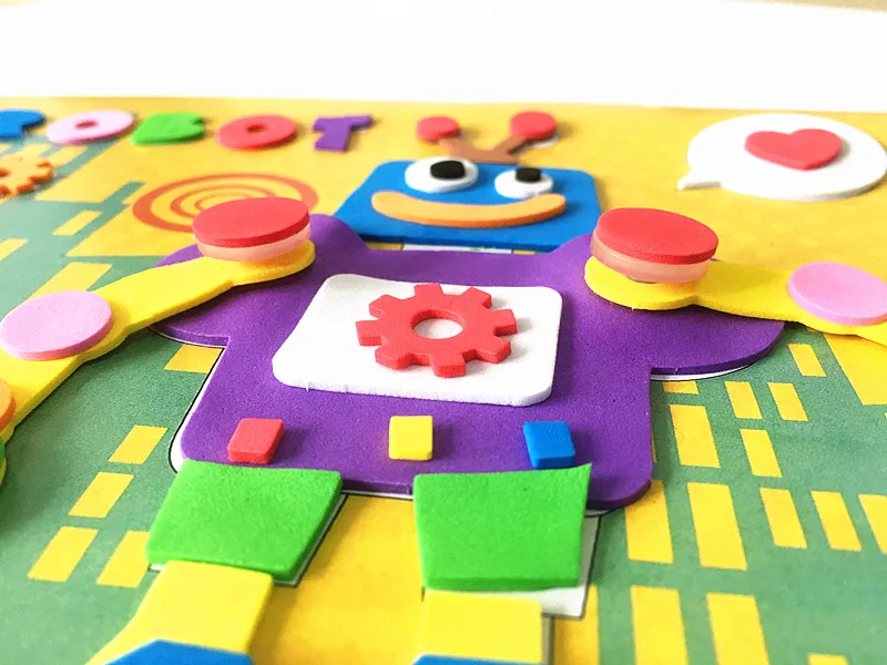 Happyxuan 10 снимков 3D ЕВА стикеры Рюкзак Для садика DIY ручной работы игрушки поделки