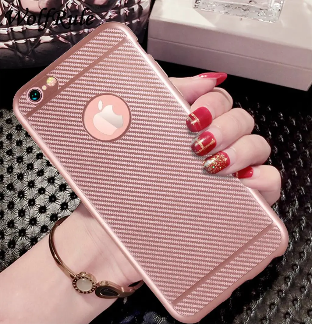 Чехол WolfRule для Apple iPhone 6S мягкий силиконовый резиновый чехол телефона 6 Coque Fundas |