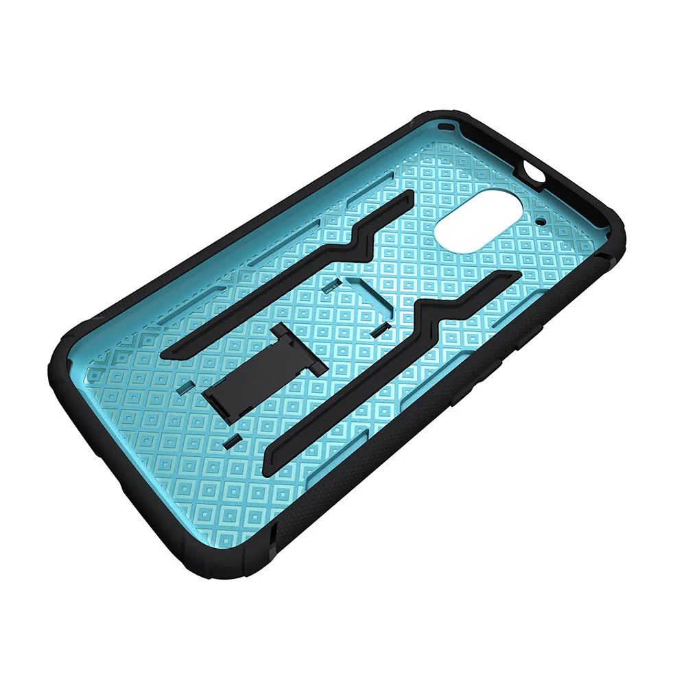 Для Motorola сучок G4 Plus защитник Панцири Прочный Heavy Duty амортизирующие Стенд крышка