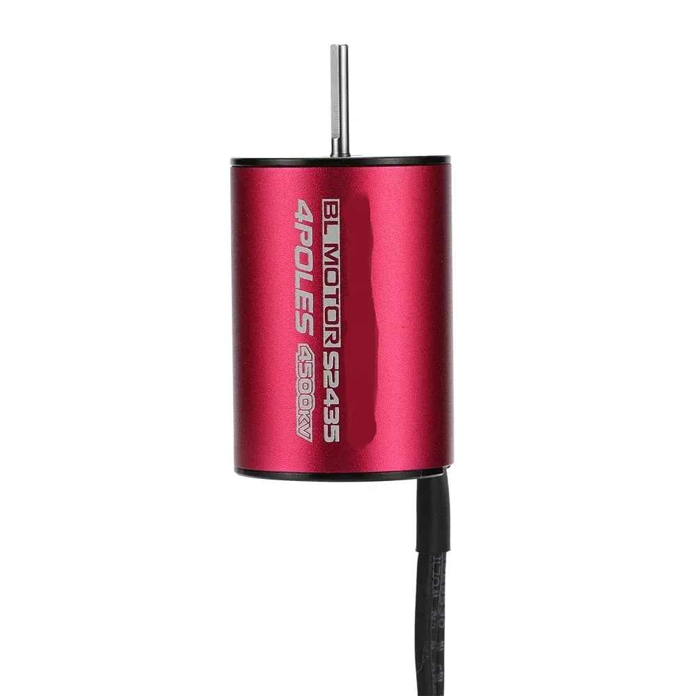 S2435 4500KV 4 полюса Бессенсорный бесщеточный двигатель высокая эффективность водонепроницаемый двигатель для 1/18 1/16 RC автомобиль грузовик аксессуары
