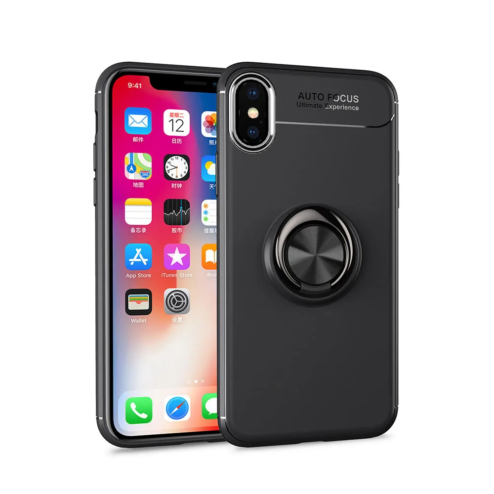 Чехол для iPhone XS Max ТПУ Скрытая подставки с Автомобиля Магнит чехол Apple телефон MAX